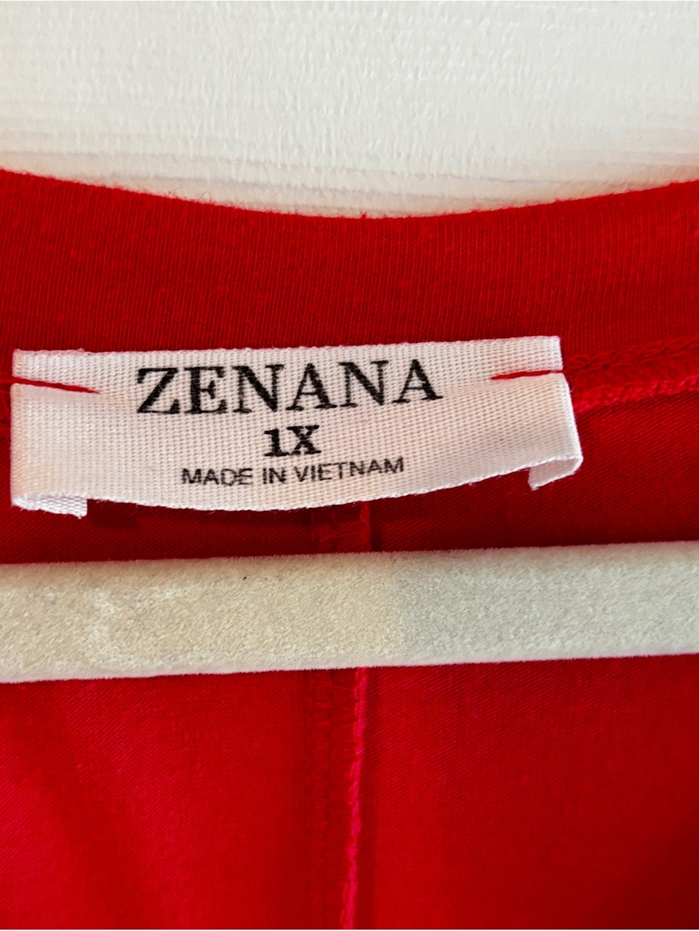 Zenana 1X Red V-Neck Top Leopard Print Pocket Stretch Short Sleeve Blouse - Picture 5 of 9